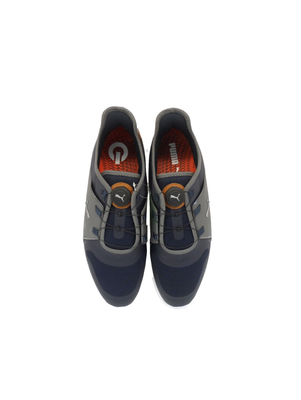 Puma Men's Ignite Fasten8 Disc Golf Shoe Navy/Silver Size 14M - Picture 5 of 8